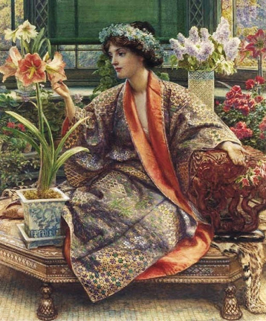 Edward John Poynter (English Classicist painter, 1836-1919) Hot-house Flower